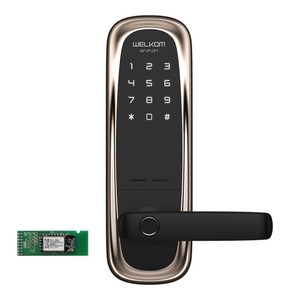 솔리티 그립온 손잡이 있음 도어락 WM-650B + 블루투스 세트