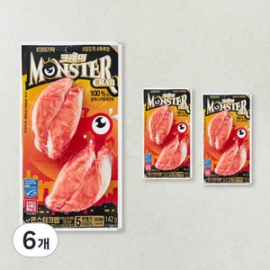 크래미 몬스터크랩 맛살, 142g, 6개