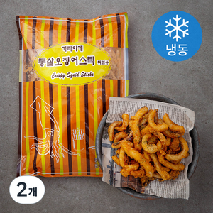 가라아게 통살 오징어 스틱 튀김용 (냉동), 1kg, 2개