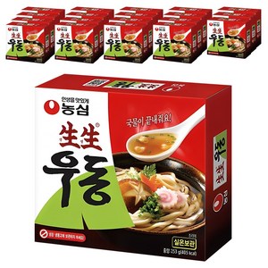 생생우동면 봉지, 253g, 20개