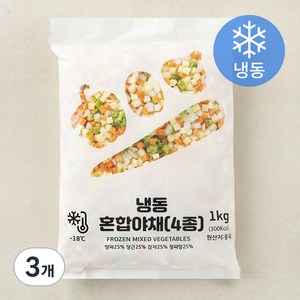 혼합야채 4종 (냉동), 1kg, 3개