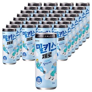 밀키스 제로 탄산음료, 250ml, 30개