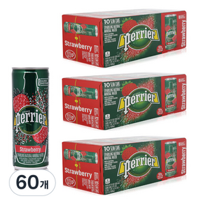 페리에 딸기 탄산음료, 250ml, 60개