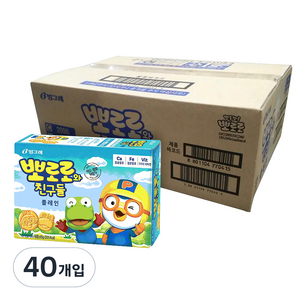 빙그레 뽀로로와 친구들 플레인 크래커, 65g, 40개