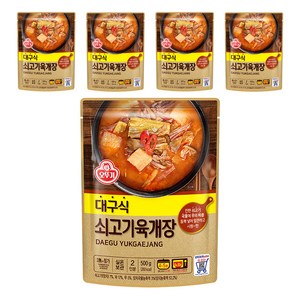 오뚜기 대구식 쇠고기육개장, 500g, 5개