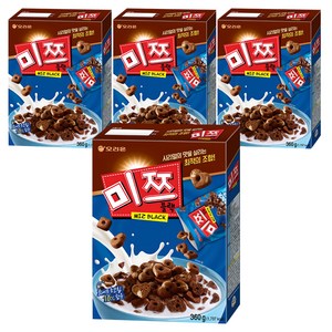 오리온 미쯔블랙 시리얼, 360g, 4개