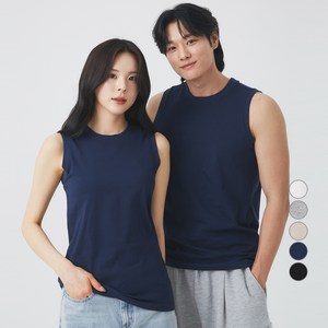 캐럿 남녀공용 통기성 민소매 티셔츠 5컬러