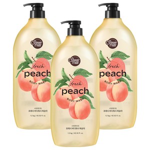 샤워메이트 바디워시 복숭아, 1.2kg, 3개