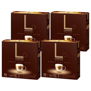 루카스나인 시그니처 더블샷 라떼, 14.9g, 10개입, 4개