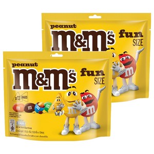 엠앤엠즈 피넛 펀사이즈 초콜릿, 175.5g, 2개