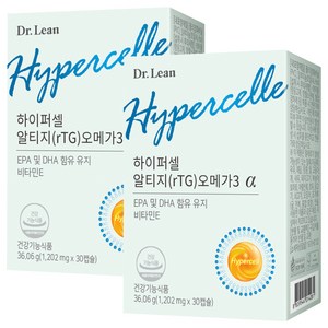 닥터린 정품 하이퍼셀 알티지 rTG 오메가3 알파, 30정, 2개