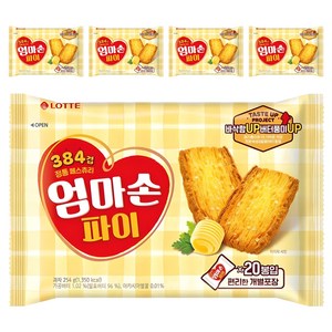 롯데웰푸드 엄마손파이, 254g, 5개