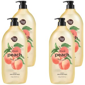 샤워메이트 바디워시 복숭아, 1.2kg, 4개