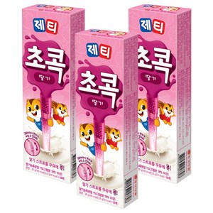 제티 초콕 분말 스트로 딸기맛