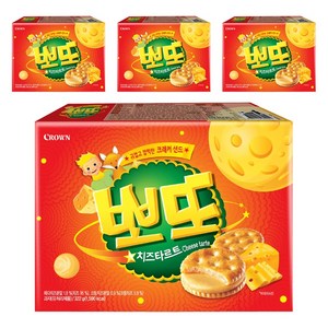 크라운 뽀또 치즈타르트, 322g, 4개