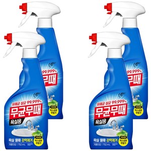 무균무때 욕실용 세정제 단품, 750ml, 4개