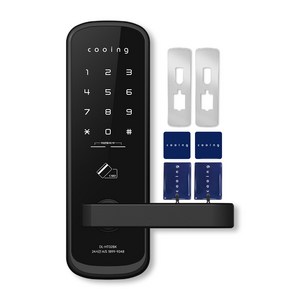 쿠잉전자 손잡이 있음 무타공 디지털 도어락