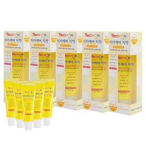 예꼬맘 어린이 치약 3단계 60g + 소형치약 15g, 5세트