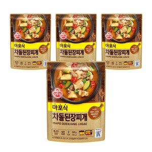 오뚜기 마포식 차돌된장찌개, 500g, 4개
