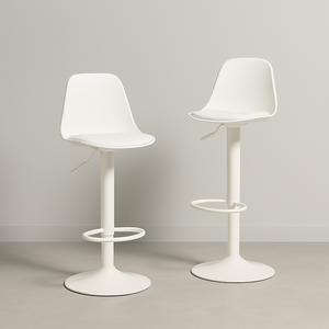 하비티 모던 인테리어 파우더코팅 컴포트 발걸이형 홈바의자