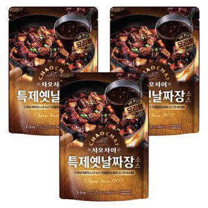 차오차이 특제옛날짜장 소스, 165g, 3개