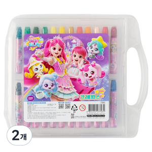 캐치티니핑 5 로미 앤 로열핑 크레파스, 24색, 2개