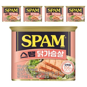 스팸 닭가슴살, 340g, 5개