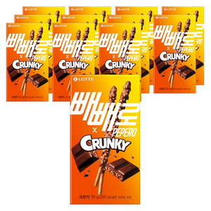 빼빼로 크런키, 39g, 12개