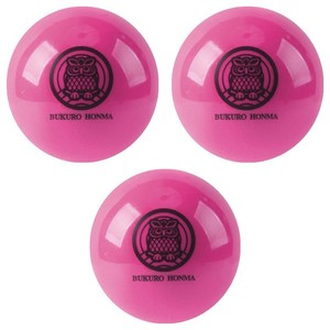부쿠로혼마 컬러 파크골프공 3피스 6cm, 핑크, 1개입, 3개