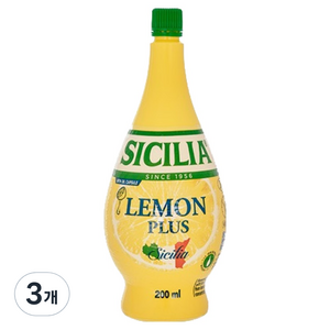 시칠리아 레몬주스, 200ml, 3개