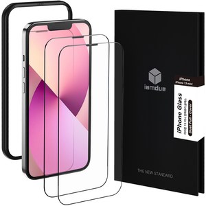 아이엠듀 풀커버 강화유리 휴대폰 액정 보호필름 2p 세트