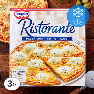 리스토란테 콰트로 포르마지 피자 (냉동), 340g, 1개입, 3개