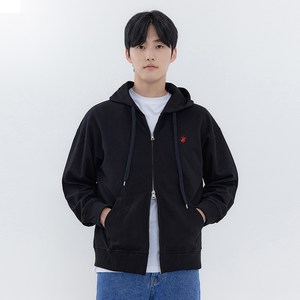 비버리힐스폴로클럽 남성용 2WAY 자수 로고 특양면 후드 집업 CPO9T00