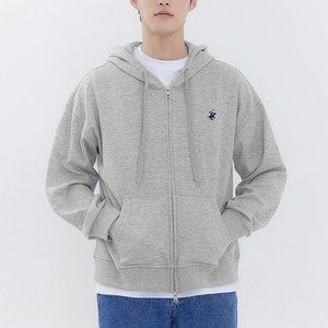 비버리힐스폴로클럽 남녀공용 2WAY 자수 로고 특양면 후드 집업 CPO9T00