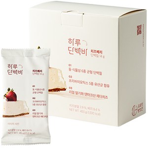 프로틴방앗간 하루단백질바 치즈베리, 10개, 45g