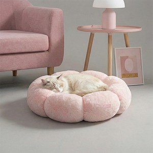 레토 반려동물 플라워 도넛 방석, 연핑크, L(550 x 55..., 1개