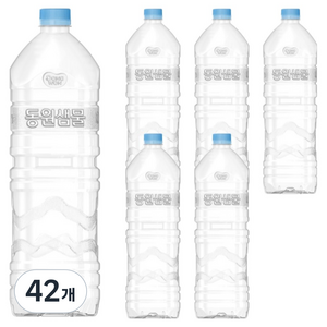 동원샘물 무라벨 생수, 2L, 42개
