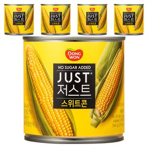 동원 JUST 노슈가 스위트콘, 340g, 5개