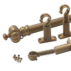 썬데코 왕관 25mm 커튼봉 + 조절브라켓