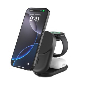 벨킨 울트라차지 3in1 Qi2 25W 폴더블 마그네틱 무선 초고속 충전기 WIZ037kr