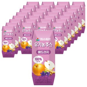 파스퇴르 유기농 주스 배도라지, 125ml, 48개