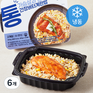 엄지누누반 통가슴살과 곤약 간장 버터 계란밥 (냉동), 280g, 6개