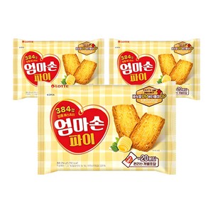 롯데웰푸드 엄마손 파이, 254g, 3개