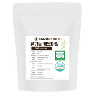 담온푸드 유기농 캐모마일 티백, 1g, 20개입, 1개