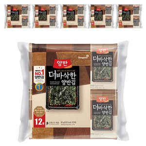 양반 더 바삭한 김, 60g, 6개