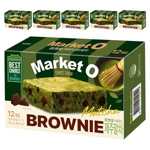 마켓오 브라우니 제주말차, 240g, 6개