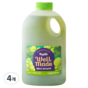 테일러 웰메이드 청포도 농축액, 1.8kg, 4개