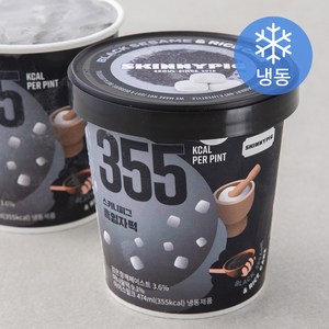 스키니피그 흑임자떡 아이스밀크 (냉동), 474ml, 1개