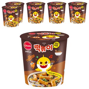 오테이스트 핑크퐁 아기상어 떡볶이 고소한 짜장맛, 116g, 6개