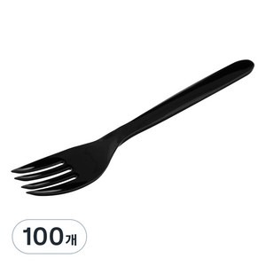 코멧 일회용 포크 블랙, 100개입, 1개